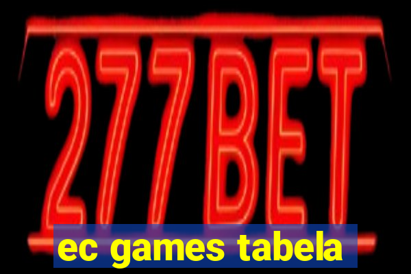 ec games tabela